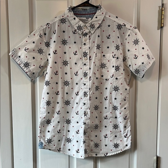 Eighth Avenue Patriotic Casual Button Down Shirt - Size Large - Picture 1 of 12